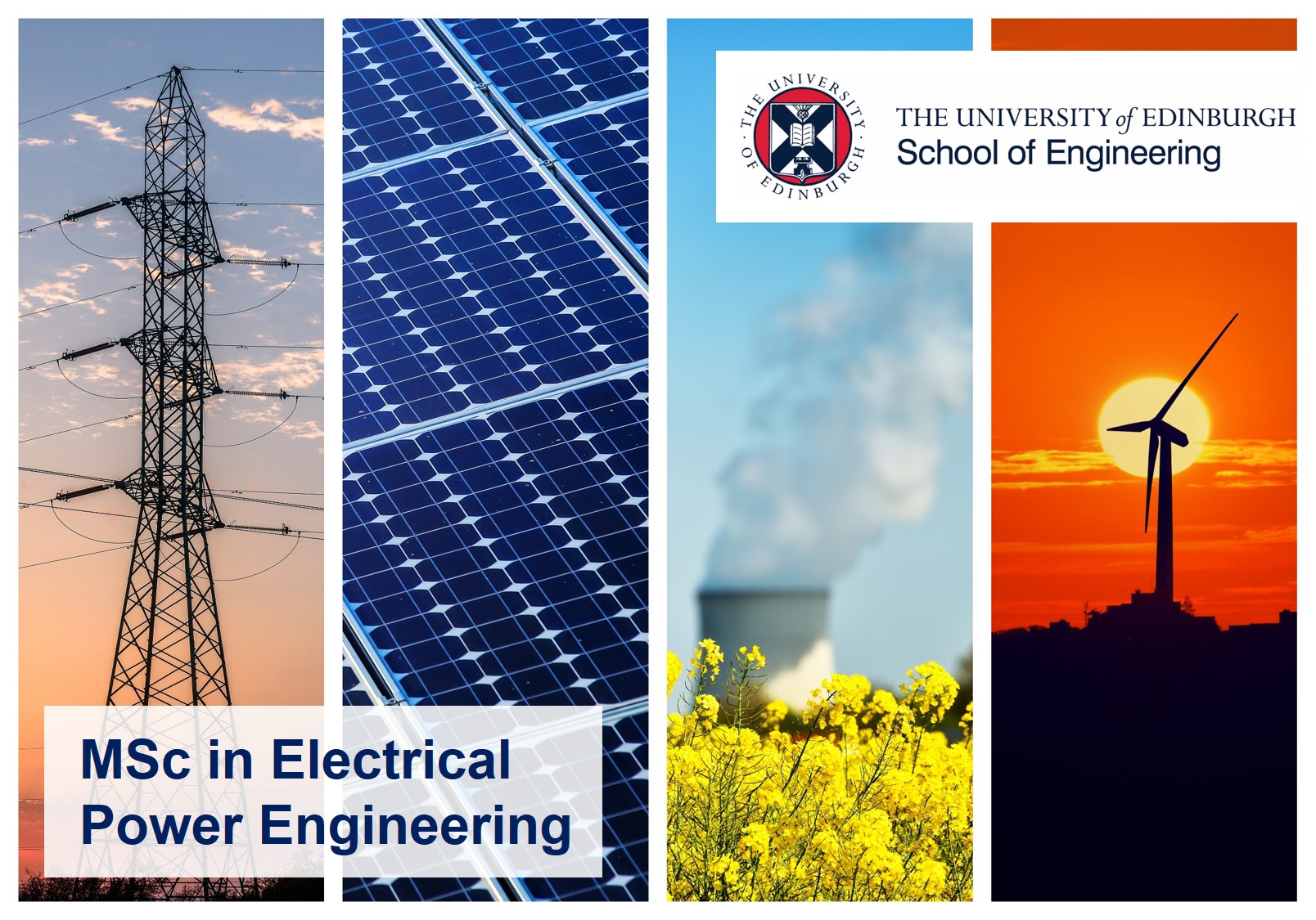 New MSc in Electrical Power Engineering School of Engineering